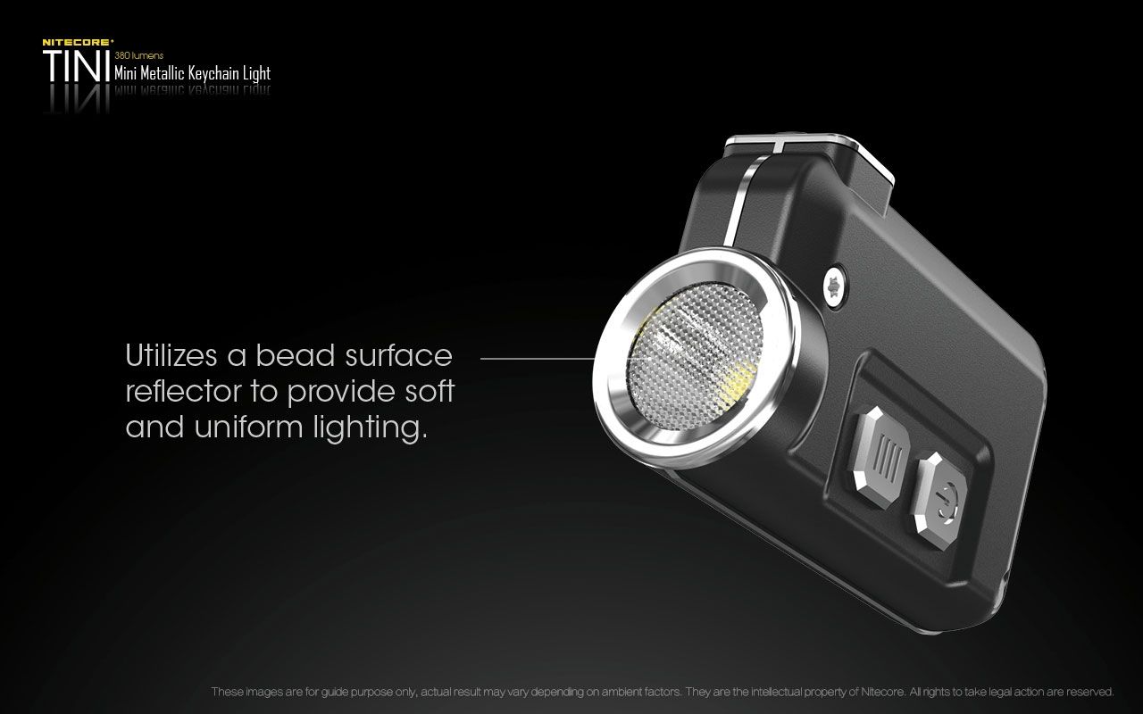 Nitecore 380 Lumen Usb Rechargeable Led Keychain Flashlight TINI