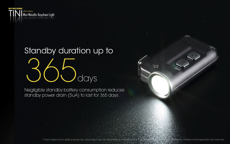 Nitecore 380 Lumen Usb Rechargeable Led Keychain Flashlight TINI