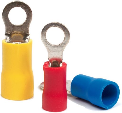 Crimps & Lugs Qc Crimp Ring Terminal 4.3mm RED Pk100 TM10081