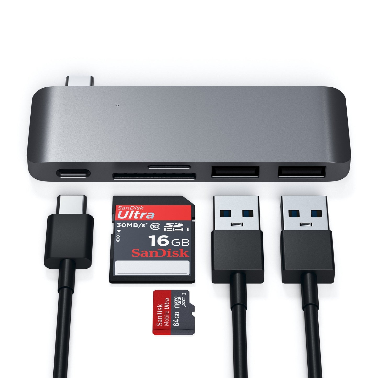 Satechi USB-C USB Pass Through Hub ST-TCUPM