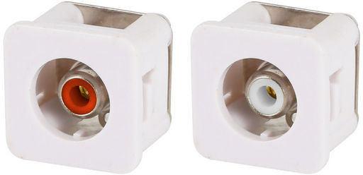 Wall Plate Insert RCA Socket Pair Red & White WPI30