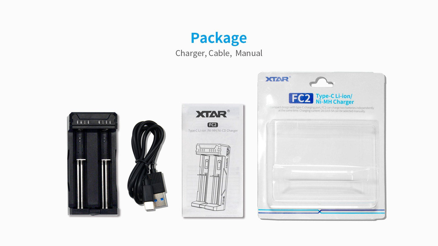 Xtar Battery Charger Li-ion Dual Channel FC2