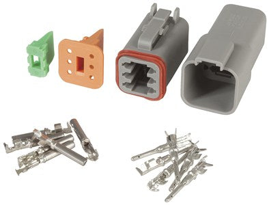 DC Power Connector 6-Way Weatherproof Deutsch Connector Set PP2148