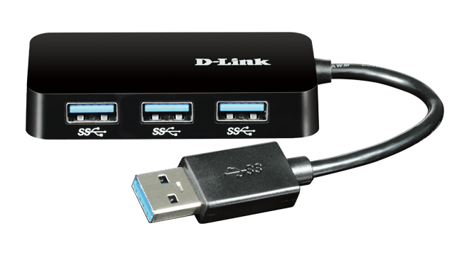 D-Link 4-Port SuperSpeed USB 3.0 Portable Hub DUB-1341 (2635094)