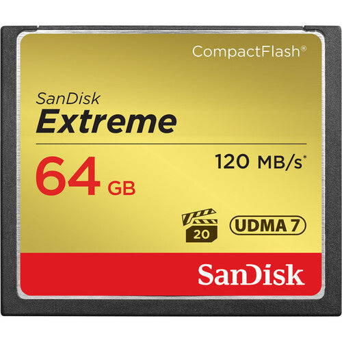 SanDisk Extreme 64GB CompactFlash Memory Card SDCFXSB-064G-G46