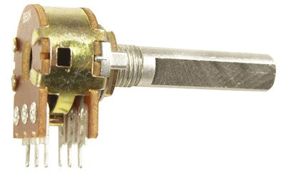 Potentiometer 50k Ohm Linear (B) Double Gang 16mm RP7708