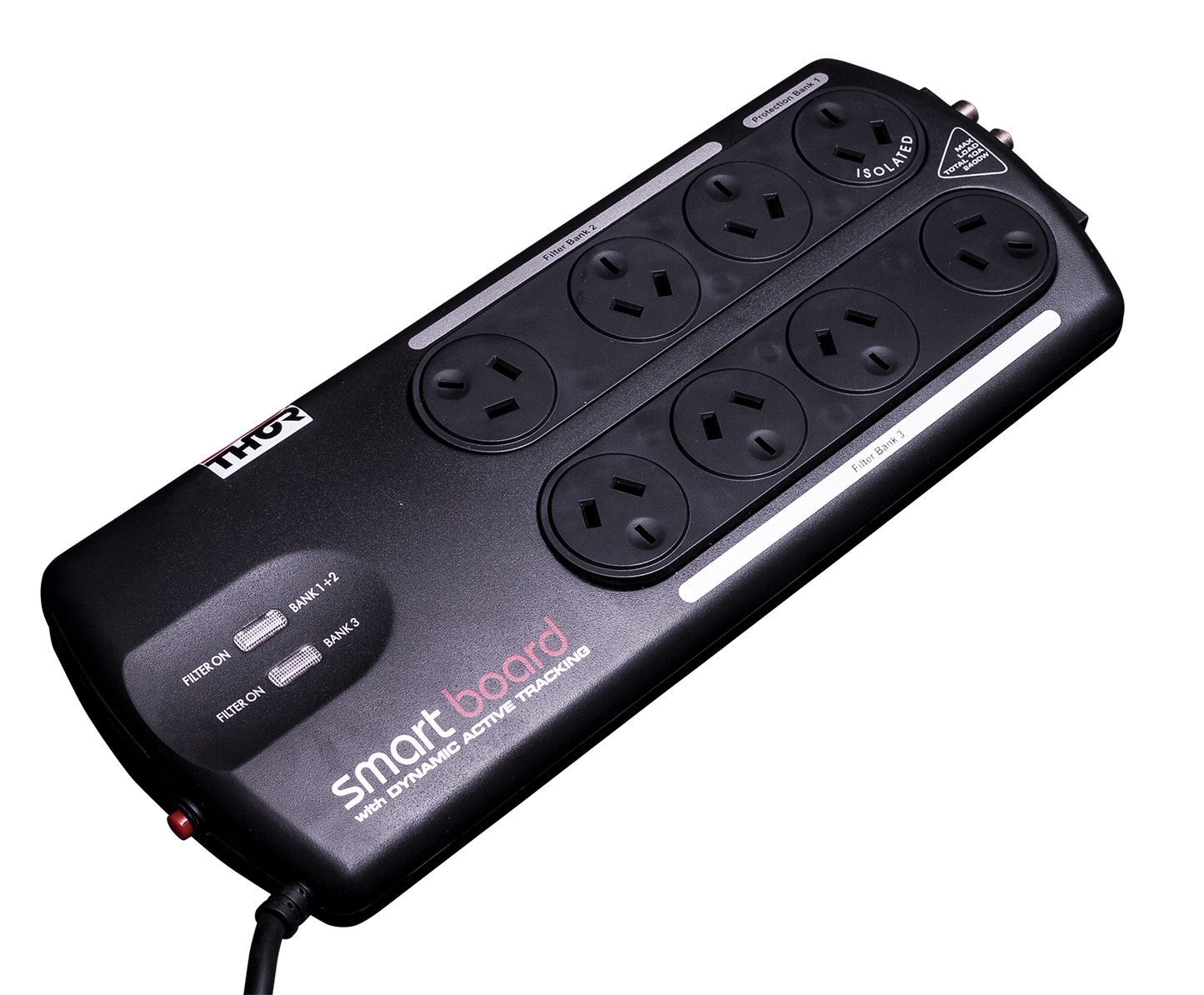 Surge Protector with Elite Filtration 8 Way A12BF