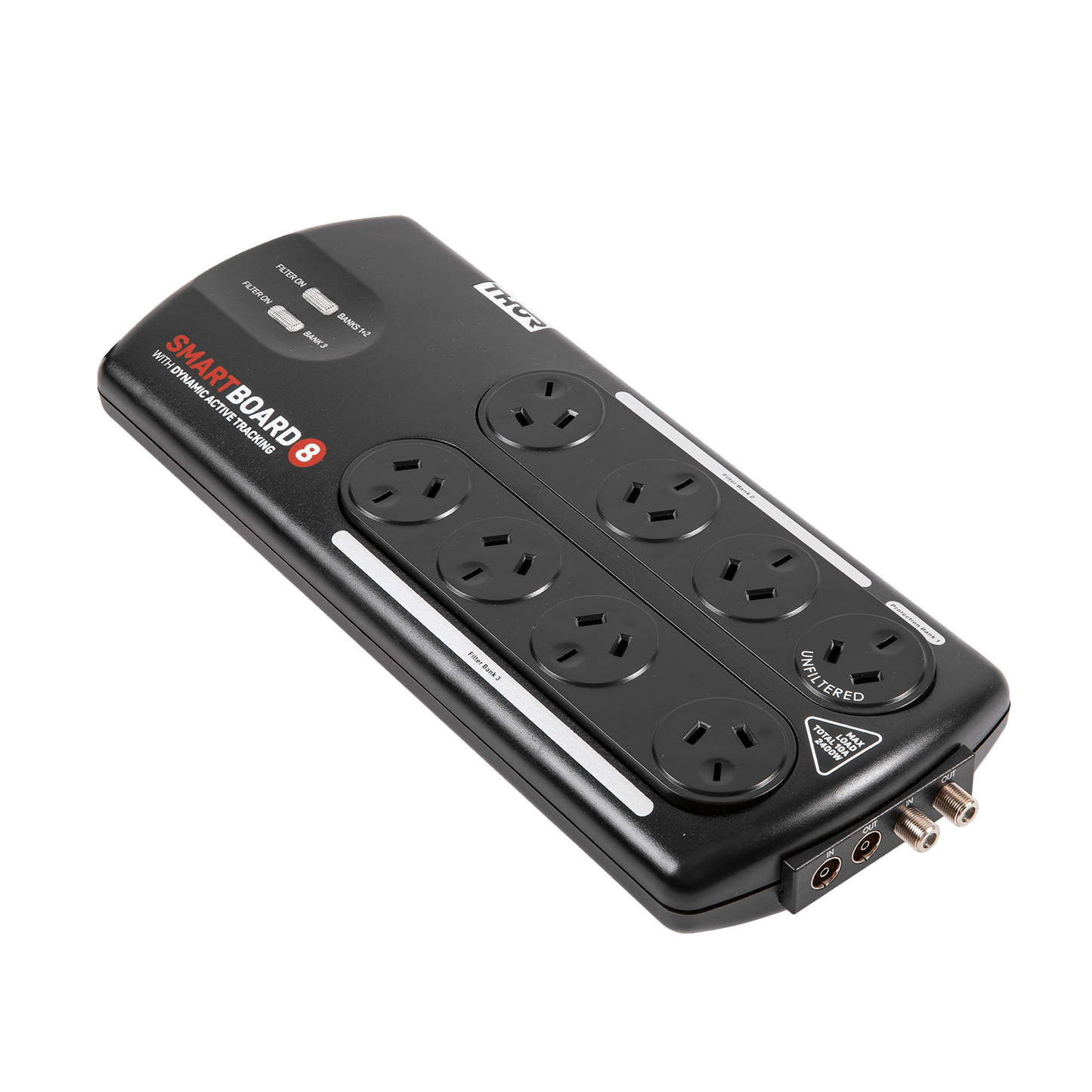 Surge Protector with Elite Filtration 8 Way A12BF