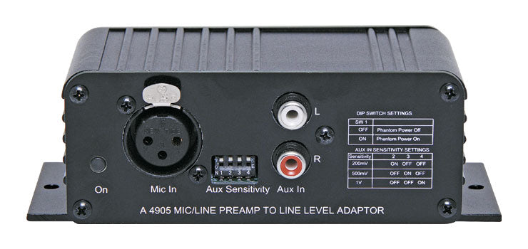Mic/Line Pre-Amplifier to Line Level Out Converter