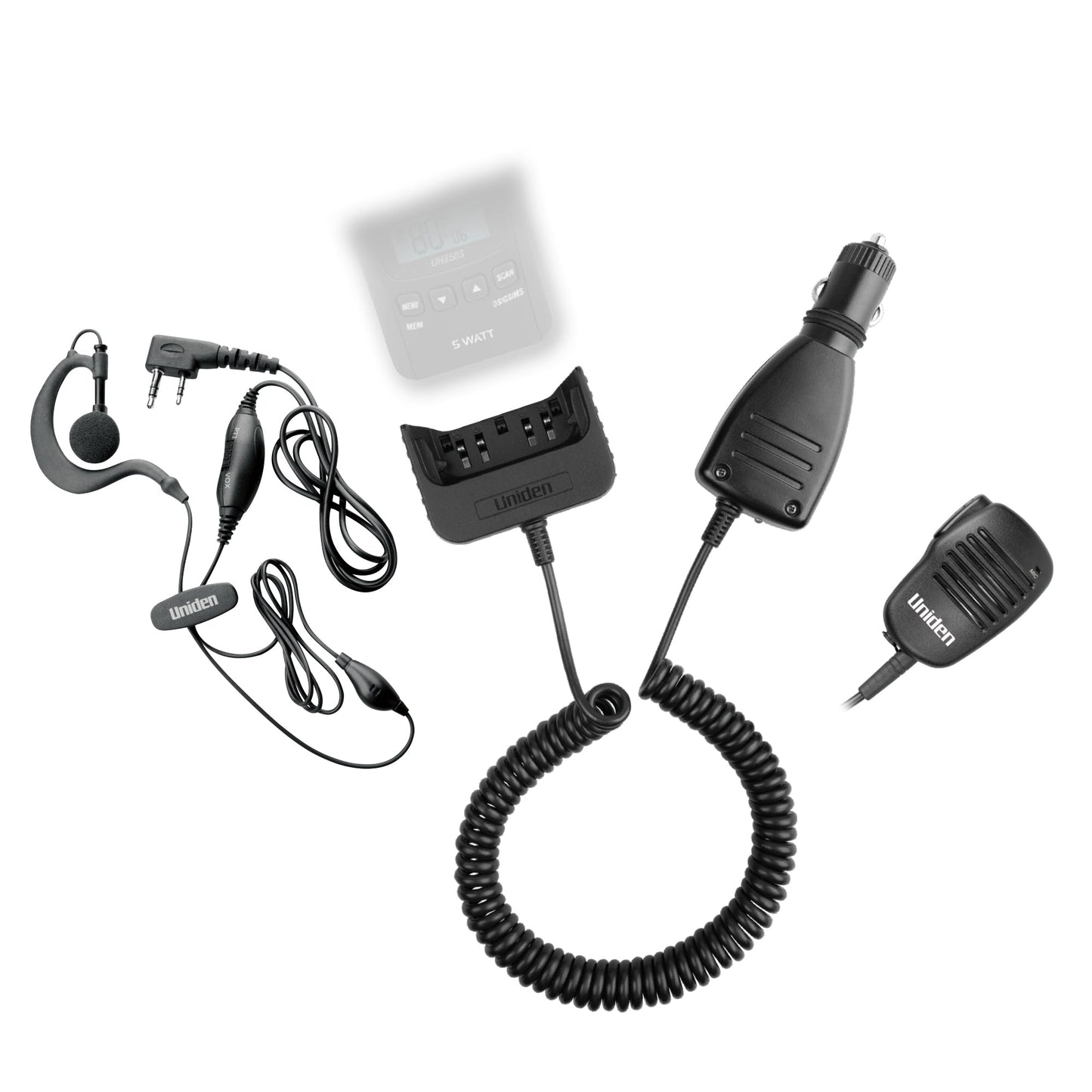UHF Car Kit Including Earpiece MIC and Speaker Microphone for the UH850 Series ACC850