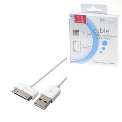 Apple 30 Pin USB Charge Data Cable 1.5m Apl30