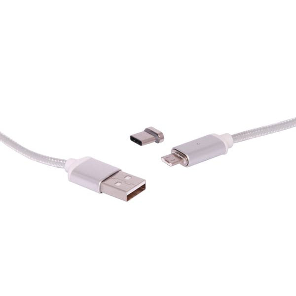 USB Cable Magnetic USB C & Micro B Charge Lead 1M P1896