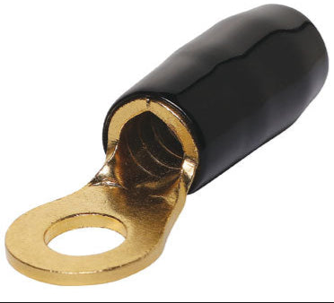 4G 9mm Ring Crimp Connector Black