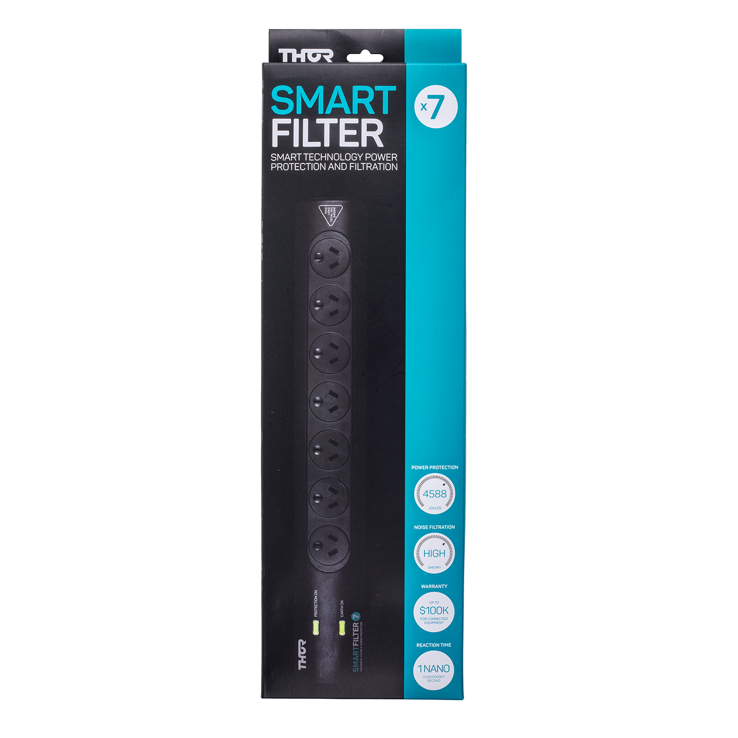 Surge Protector with Better Filtration 7 Way D1/45B