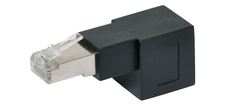 RJ45 Cat6A Right Angle 90° Up Adaptor