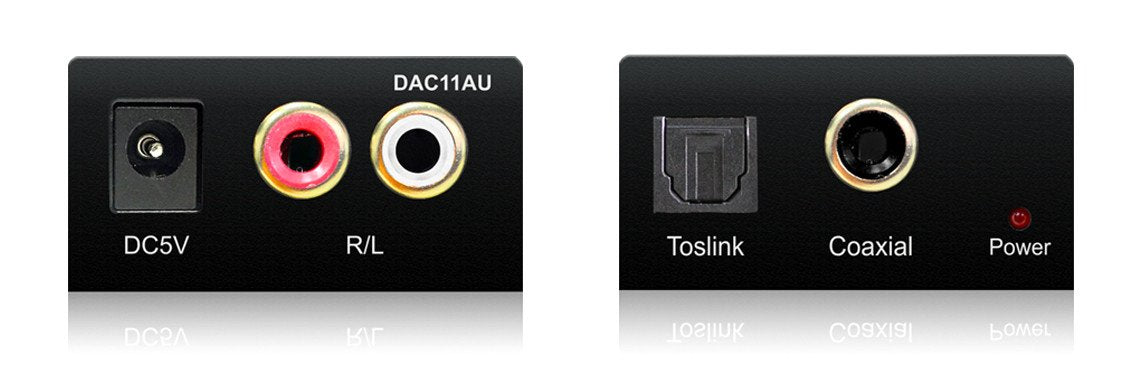 Bluestream Digital To Analogue Convertor Opt/Coax In To RCA L&R Out DAC11AU