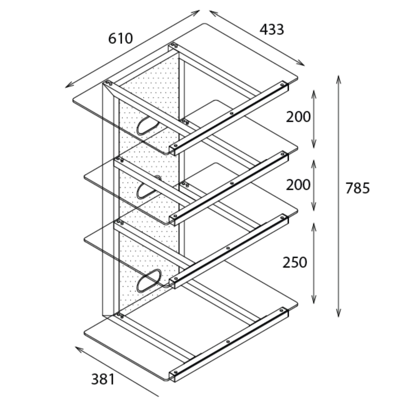 Tauris Gamma HiFi Rack GAMMAHIFIRACK