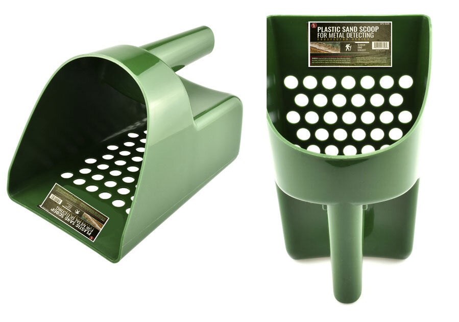 Sand Scoop 8.1/2" Hand Held Plastic - Green GPSS20