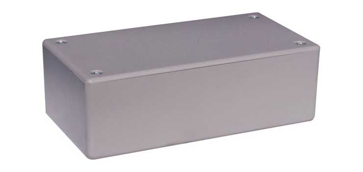 UB3 (130Lx67Wx43Hmm) Grey ABS Jiffy Box