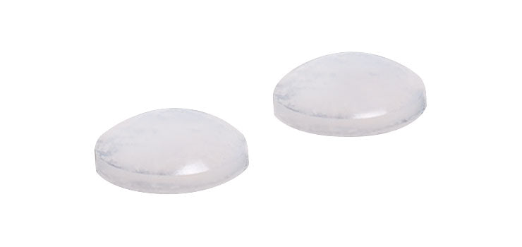 8mm Round Clear Adhesive Slim Rubber Feet Pk4