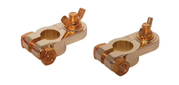 Gold Plated Battery Terminal Pair
