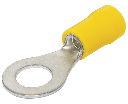 Yellow 8mm Ring Crimp Pk 10