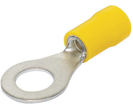 Yellow 8mm Ring Crimp Pk 100