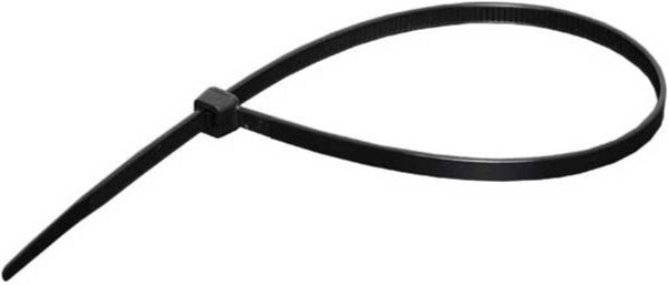 280mm x 4.6mm UV Resistant Nylon Cable Ties Black Pk 1000