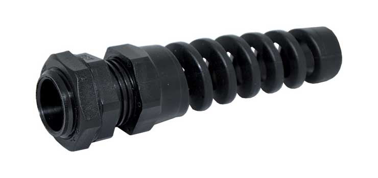 5-10mm Black IP68 PG11 Strain Relief Nylon Cable Gland