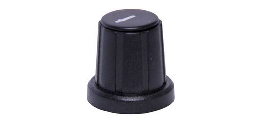 18mm Black Cap D Shaft Plastic Knob