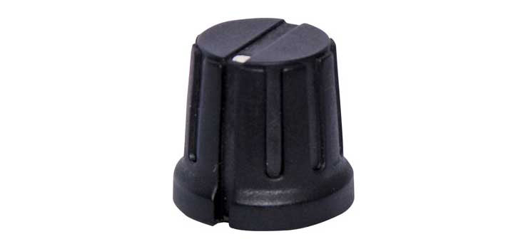 15mm Black 18T Spline PVC Knob