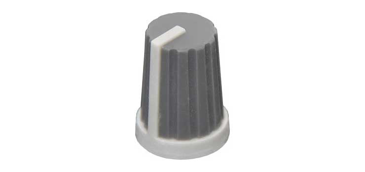 13mm Grey 18T Spline Plastic Knob