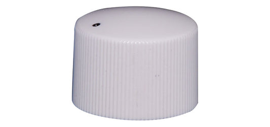 23mm White Plastic 18T Spline Knob