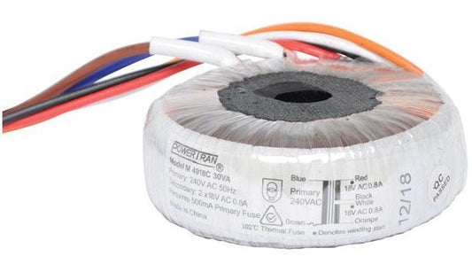 240/18+18 30VA Toroidal Transformer