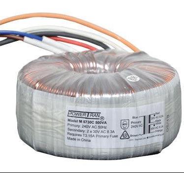 30 + 30 500VA Toroidal Transformer