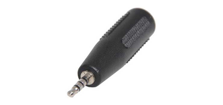 3.5mm Socket to 2.5mm Plug TRRS Adapter