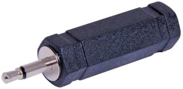 3.5mm Plug to 6.35mm Mono Socket Adapter