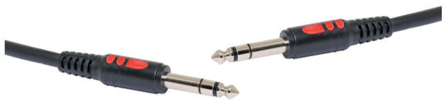 2m 6.35mm TRS To 6.35mm TRS Jack Plug Cable