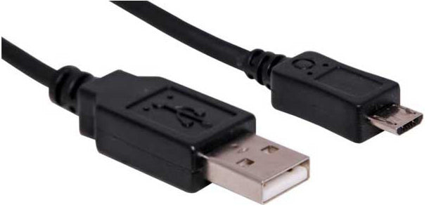 0.3m A Male to Micro B Male USB 2.0 Cable