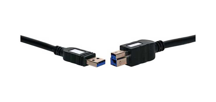 2m A Male to B Male USB 3.0 Cable