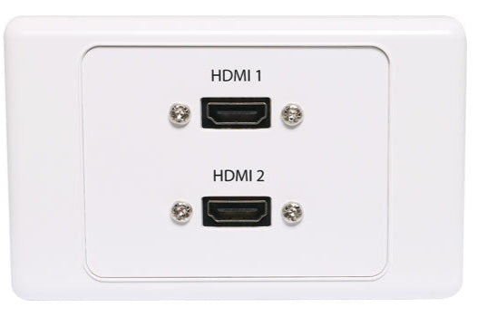HDMI Dual Wallplate Dual Cover with Flyleads