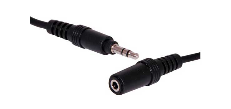 5m 3.5mm Stereo Plug to 3.5mm Stereo Socket Cable