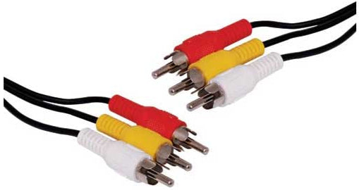 3m 3 RCA Male to 3 RCA Male Composite Cable