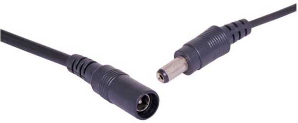 2m 2.1mm DC Plug to 2.1mm DC Socket Cable