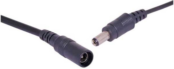 2m 2.5mm DC Plug to 2.5mm DC Socket Cable