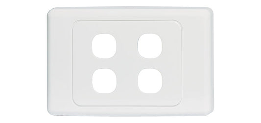 4 Way Clipsal Clip-In Wallplate