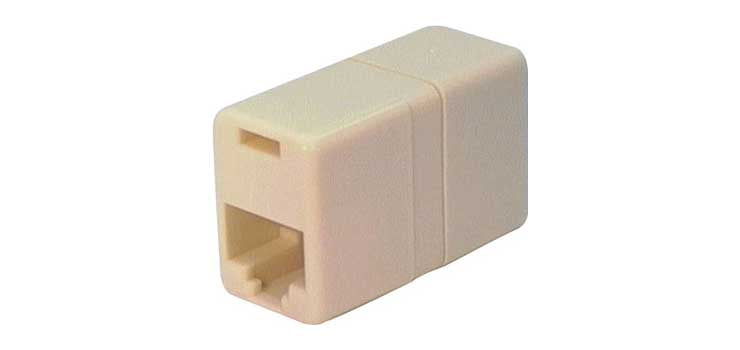 RJ45 Socket to RJ45 Socket 8P8C Telephone Adapter