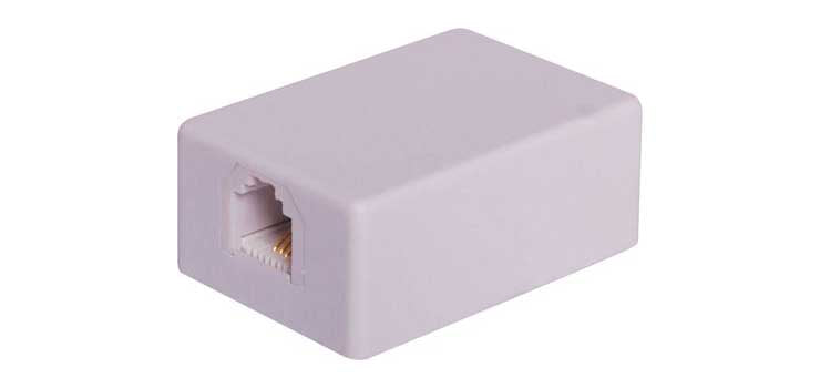 RJ14 6P6C Wall Mount Telephone Socket