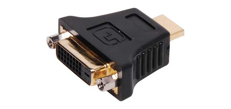 HDMI Plug to DVI-D Socket Adapter