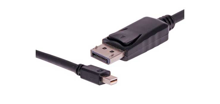 1.8m Mini DisplayPort Male to DisplayPort Male Cable
